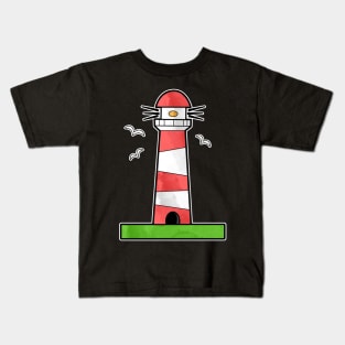 Lighthouse Gull Kids T-Shirt